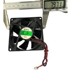 Quạt Tản Nhiệt 12V 8x8cm dầy 2.5cm mới