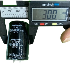 Tụ lọc nguồn 1000uF-250V màu Đen cao 40mm và 50mm