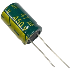 Tụ lộc nguồn tụ hóa 47uF 400V - 450V xanh 16x25mm