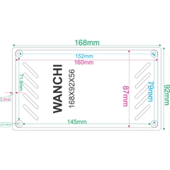 Hộp phay sẵn 168x92x56mm WANCHI