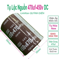 Tụ lộc nguồn - tụ hóa nâu 470uF 450V mới (35×50mm)