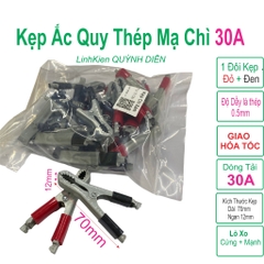 Kẹp Bình ắc quy có bao kẹp chì xám tốt loại 1 (túi 10 cặp)