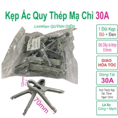 Kẹp Bình ắc quy có bao kẹp chì xám tốt loại 1 (túi 10 cặp)