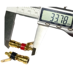 Trạm Loa Nhấn Vàng Loại Nhỏ 33mm Đỏ/Đen