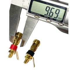 Trạm Loa Nhấn Vàng Loại Nhỏ 33mm Đỏ/Đen