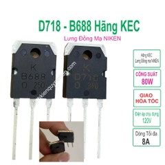 Transistor D718 KEC Lưng Đồng Mạ Niken - 1 Cây 30 Cái