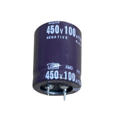 Tụ lọc nguồn 100uF 450V DC hàng tháo máy chân cứng