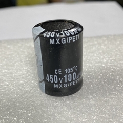 Tụ lọc nguồn 100uF 450V DC hàng tháo máy chân cứng