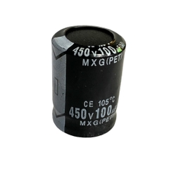 Tụ lọc nguồn 100uF 450V DC hàng tháo máy chân cứng
