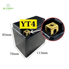 Vỏ Bình Đề Xe Máy YT4 Cọc Vuông Nắp Đục