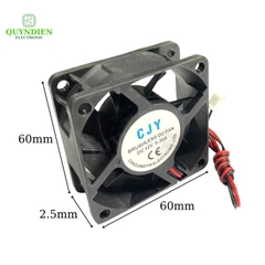 Quạt Tản Nhiệt 12V 6x6x2.5cm 0.3A Không Chổi Than