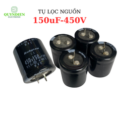 Tụ Lọc Nguồn 150uF-450V – Kích Thước 29x31mm