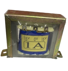 Biến áp đối xứng hạ áp 15v-1A  (AC) vào 220v ra 15v-0v-15v