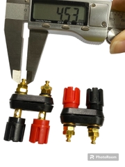 Trạm loa jack bắp chuối, trạm main Ampli, cọc loa đôi M5 chân ngắn