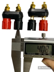 Trạm Loa Ampli Jack Loa Đôi Đỏ Đen M5 Chân Ngắn