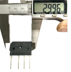 Diode Cầu 25A  1000V  GBJ 2510 Dẹp NEW