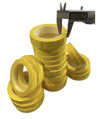 Băng dính quấn biến áp xung chịu nhiệt màu vàng Size 18mm dài 66m
