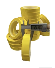 Băng dính quấn biến áp xung chịu nhiệt màu vàng Size 25mm dài 66m