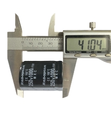 Tụ lọc nguồn 1000uF-250V màu Đen cao 40mm và 50mm
