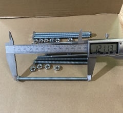 Bulong + tán 6ly (M6) Bù lon, Bulon bắt tanpo biến áp Combo 4 con (phi 6mm dài 10cm, 11cm, 12cm)