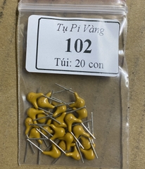 Tụ pi vàng 102 - 0.001uf - 50v