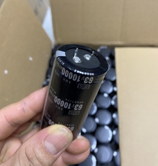 Tụ lọc nguồn 10.000uf - 63v màu đen dùng trong thiết bị âm thanh, nguồn xung, và các mạch điện công suất lớn