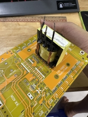 PCB 12 fet cách li băm IGBT Dùng biến áp máy hàn E4315 bo mạch sợi thủy tinh FR4 Kèm Dao động