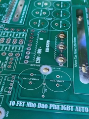 PCB bo mạch kích đ iện 10 fet Nhỏ băm IGBT Auto Duty (Chưa có Dao động)