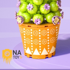 Xếp Hình Xương Rồng Hoa Tím