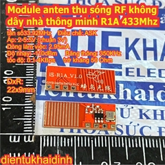 Module mạch anten thu sóng RF không dây nhà thông minh R1A 433Mhz kde0551