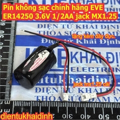 Pin không sạc chính hãng EVE ER14250 3.6V 1/2AA jack MX1.25 kde0554