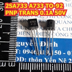 2SA733 A733 TO-92 PNP transistor 0.1A 50V kde0006