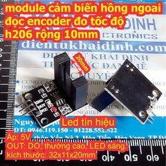 module cảm biến hồng ngoai đọc encoder h206 đo tốc độ rộng 10mm kde0024