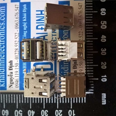 đầu cổng cái USB A 2 lỗ, Đôi chân cắm trụ cắm kde0460
