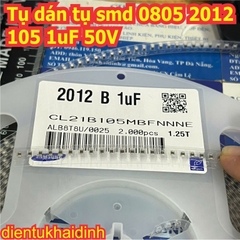20 con Tụ dán tụ smd 0805 2012 105 1uF 50V, 106 10uF 25V kde0707