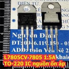 L7805CV L7805 7805 1.5A 5V TO-220 IC nguồn ổn áp kde0046