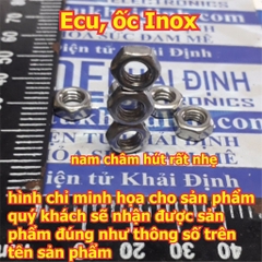 Đai Ốc tán vặn ECU Eru inox inoc thông dụng VR2 ~ VR8 GB52 M2 M2.5 M3 M4 M5 M6 M8  kde0423