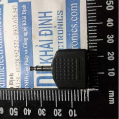 đầu nhựa cổng chia jack phone 3.5mm 1 sang 2 kde0214