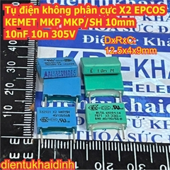 10 con Tụ điện không phân cực X2 EPCOS KEMET MKP MKP/SH 10mm 10nF 10n 305V kde0550