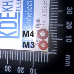 Vòng đệm đỏ cách điện MÀU ĐỎ dày 1mm M3x8 M4x8 kde0426