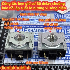 Công tắc hẹn giờ cơ Bộ delay chuông báo nồi áp suất lò nướng vi sóng điện 30, 60, 90 phút kde0528