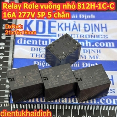 Relay Rơle vuông nhỏ 812H-1C-C 16A 277V 5P 5 chân 5VDC 12VDC 24VDC kde0641