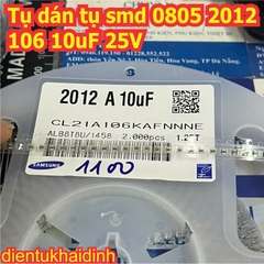 20 con Tụ dán tụ smd 0805 2012 105 1uF 50V, 106 10uF 25V kde0707