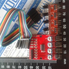 BỘ 4 CỤM LED Hồng ngoại + mạch xử lý áp 3.3-5v dùng trong robot dò đường tránh vật cản kde0303