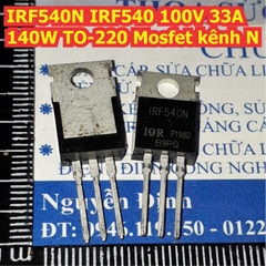 IRF540N IRF540 100V 33A 140W TO-220 MOSFET N-CH kênh N kde0178