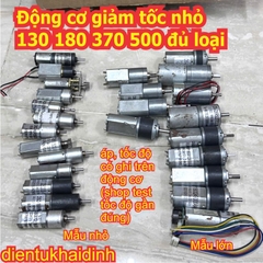 Động cơ giảm tốc nhỏ 130 180 370 500 đủ loại kde0529