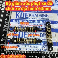 2 cái Bộ giảm xóc phụt xe đồ chơi xe địa hình 63mm 83mm kde0716