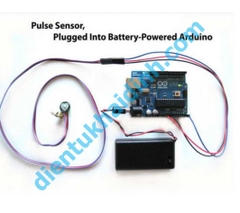 module cảm biến nhịp tim pulsesensor OUT analog, áp: 3V or 5V kde0010