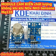 MODULE CẢM BIẾN chất lượng không khí, khí NOx, NH3, benzene... MQ135 MQ-135 kde0014