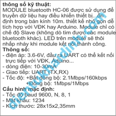 MODULE giao tiếp bluetooth HC-06 kde0030